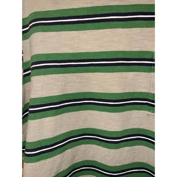 Vans Joel Tudor Collection Men's L Striped Pocket Tee Gray Green Skater Beach - Picture 8 of 10